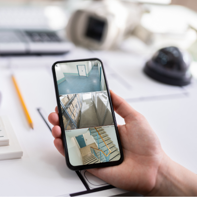 Eugene security camera feed on cell phone